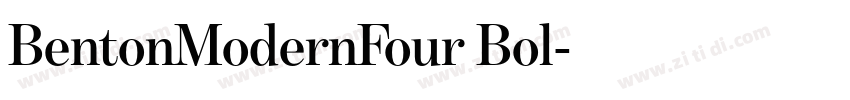 BentonModernFour Bol字体转换